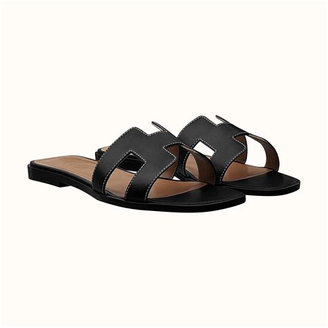 hermes black oran|hermes oran sandals sale.